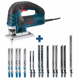 Bosch JS470E 7 Amp Corded Variable Speed Jig Saw Kit with Carrying Case and 15-Piece T-Shank Blade Set thumbnail 6