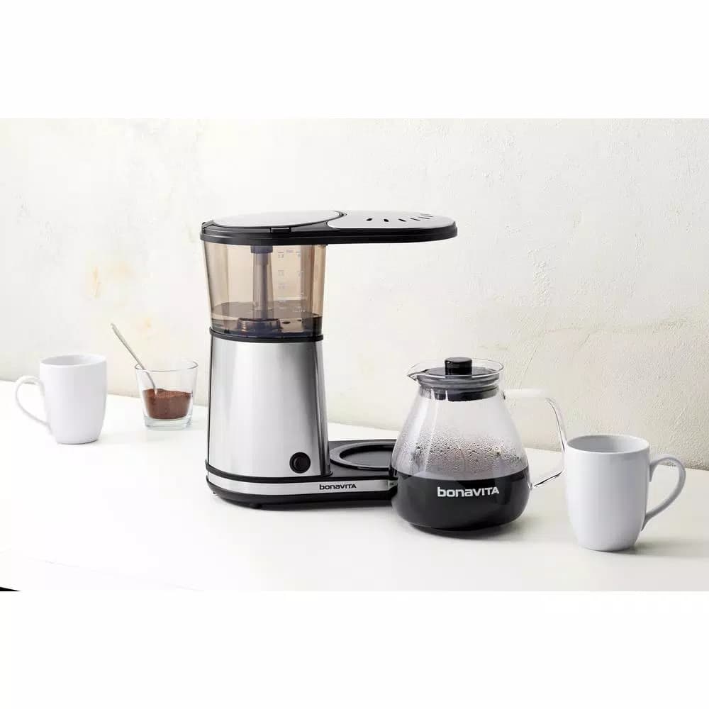 Bonavita 8-Cup Stainless Steel Drip Coffee Maker with Glass Carafe, 1560W