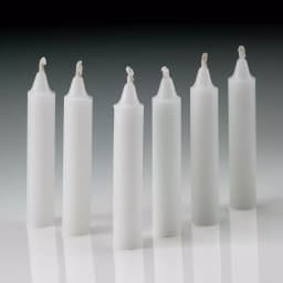 Light In The Dark White Taper Candles, 4 in. x 1/2 in. Thick, Unscented, Dripless, Set of 60 thumbnail 2