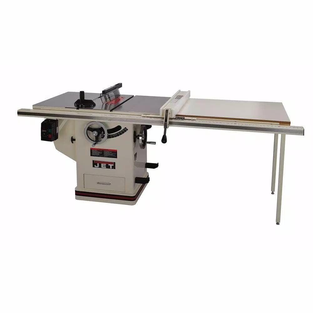 JET 10 in. Deluxe XACTA Table Saw, 5 HP, 50 in. Fence, 230V