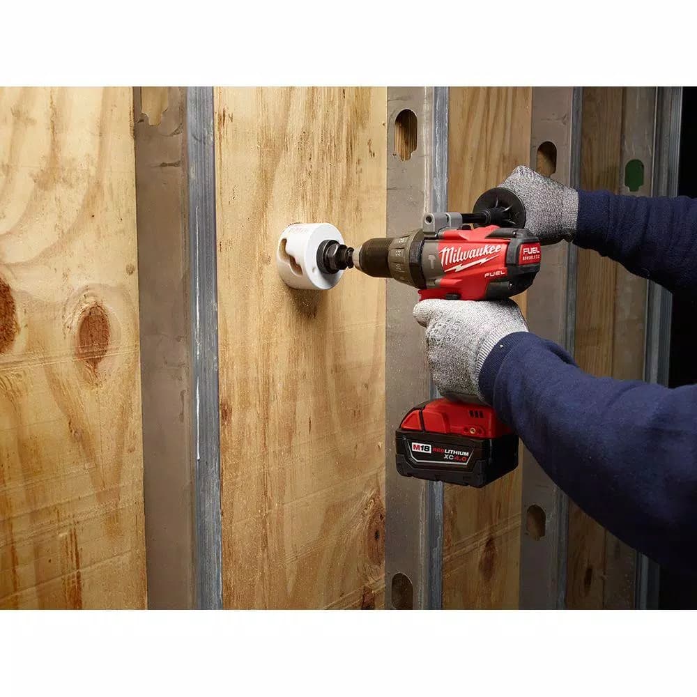Milwaukee Hole Dozer 15-Piece Bi-Metal Hole Saw Kit with Rip Guard and Plug Jack