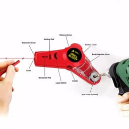 AdirPro Adir Pro Drill Buddy Cordless Dust Collector with Laser Level Guide thumbnail 5