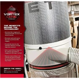 JET DC-1100VX 1.5 HP 1100 CFM Dust Collector with Vortex Cone, 115/230V thumbnail 3