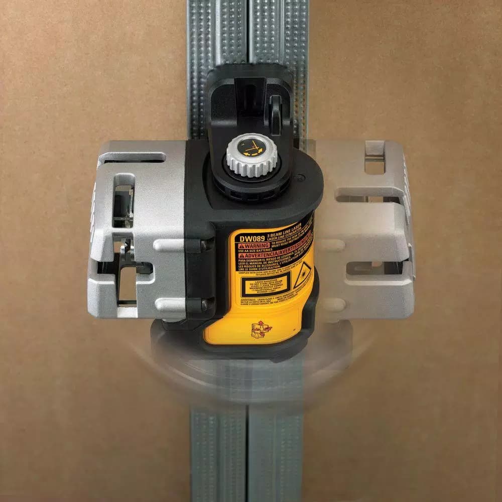 DEWALT DW089K 3-Beam Red Self-Leveling Cross Line Laser Level with Case