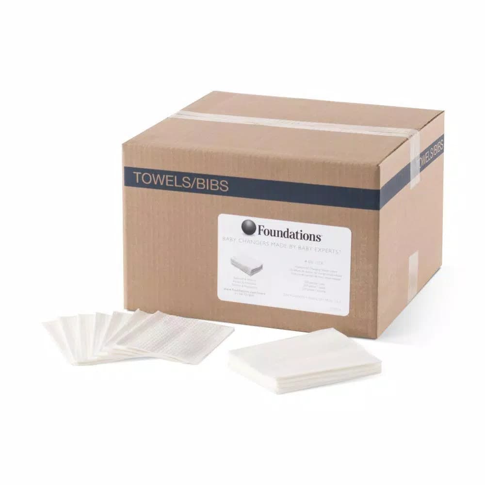 Foundations Waterproof Disposable Baby Changing Station Liners, 500 Count