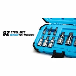 Capri Tools XZN Triple Square Bit Socket Set, 10-Piece Metric Set for European Vehicles thumbnail 2