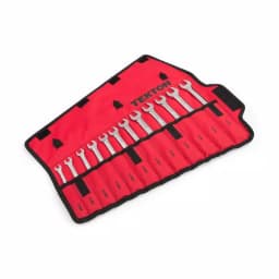TEKTON 12-Piece Metric Flex-Head Ratcheting Combination Wrench Set with Pouch, 8-19 mm thumbnail 1