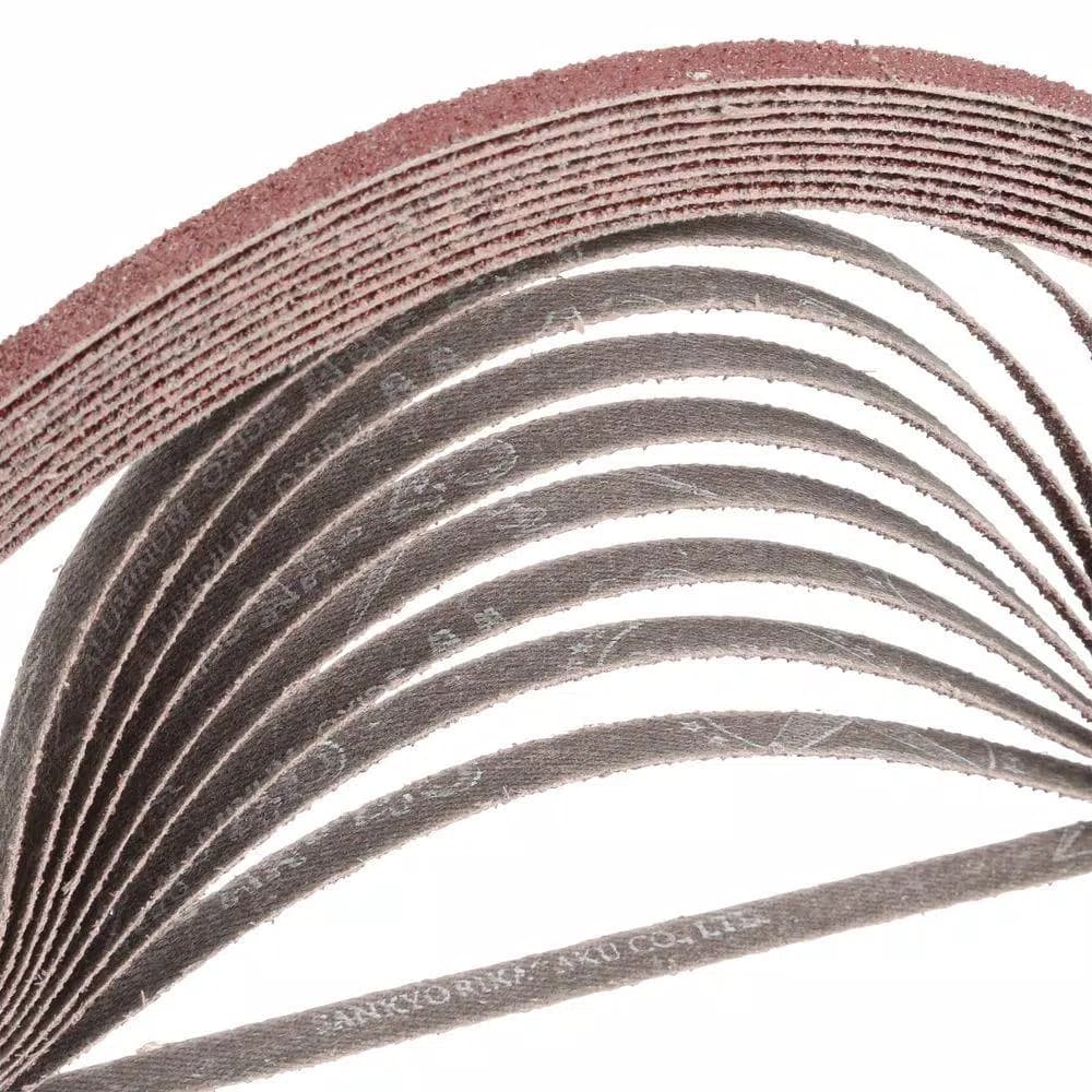 Makita 40-Grit Abrasive Belt 3/8 in. x 21 in. (10-Pack)