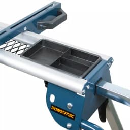 POWERTEC MT4008 Deluxe Rolling Miter Saw Stand with Tool Trays and Aluminum Construction thumbnail 2