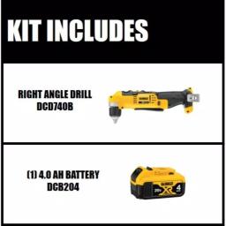 DEWALT 20V MAX Cordless 3/8 in. Right Angle Drill/Driver with 4.0Ah Battery thumbnail 2