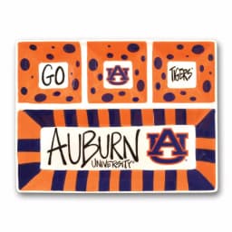 Magnolia Lane Auburn University NCAA Officially Licensed 4-Section Ceramic Serving Platter thumbnail 1