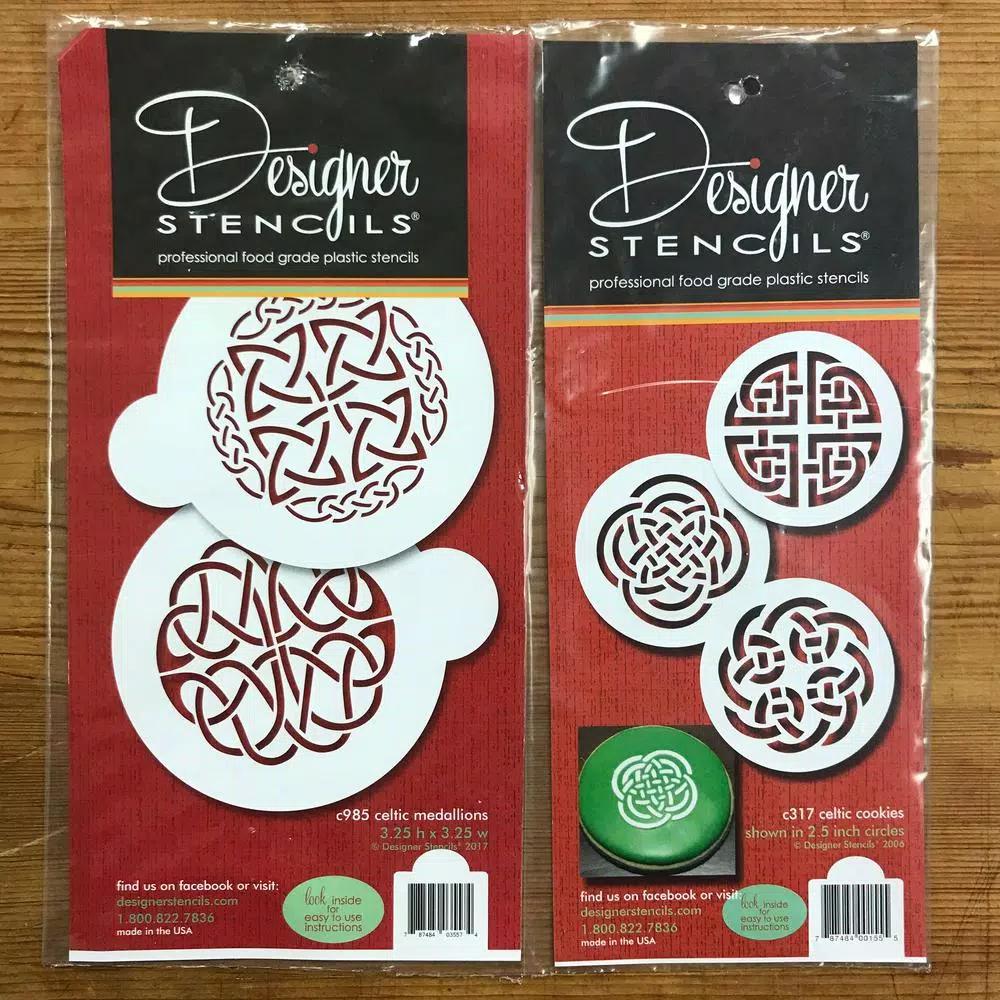 Designer Stencils Celtic Medallion and Cookie Stencil Bundle, 5-Pattern Set