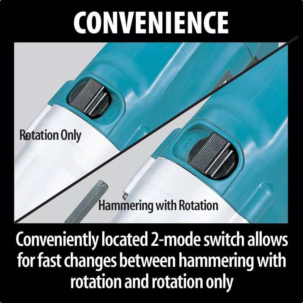 Makita 6.6 Amp 3/4 in. Corded Hammer Drill with Torque Limiter and Hard Case