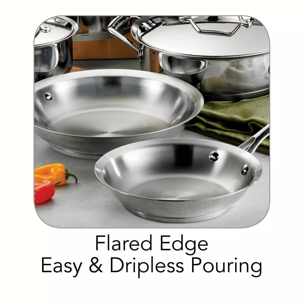 Tramontina Gourmet Prima 10-Piece Stainless Steel Cookware Set, Tri-Ply Induction Ready