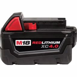 Milwaukee M18 REDLITHIUM XC 4.0 Ah 18V Lithium-Ion Extended Capacity Battery Pack thumbnail 1
