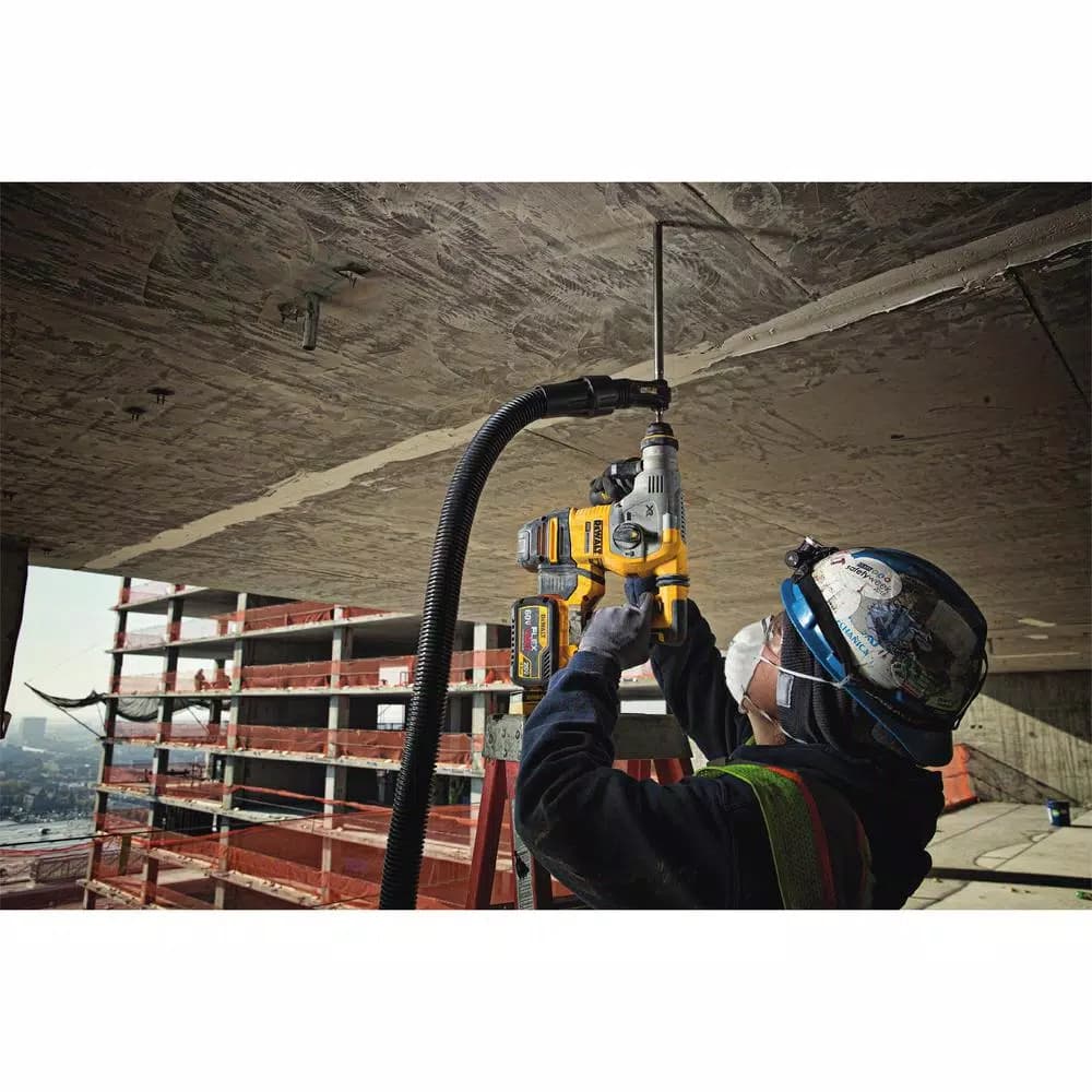 DEWALT 20V MAX XR Brushless 1-1/8 in. SDS Plus L-Shape Rotary Hammer Kit with (2) 9.0 Ah FLEXVOLT Batteries