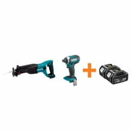 Makita 18V LXT Cordless Reciprocating Saw and Impact Driver Combo Kit with (2) 4.0Ah Batteries thumbnail 1