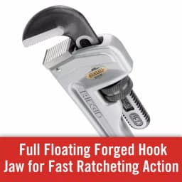 RIDGID 824 24 in. Aluminum Straight Pipe Wrench thumbnail 12
