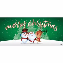 My Door Decor 7 ft. x 16 ft. Christmas Characters Garage Door Banner Mural thumbnail 1