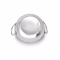 Unbranded 0.50 qt. Stainless Steel Balti Pan with Easy-Grip Handles thumbnail 3