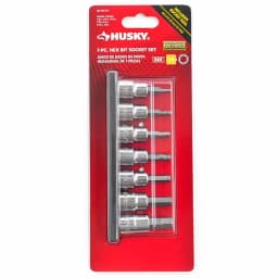 Husky 3/8 in. Drive SAE Hex Bit Socket Set, 7-Piece thumbnail 2