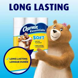 Charmin Essentials Soft 2-Ply Toilet Paper, 48 Giant Rolls thumbnail 9