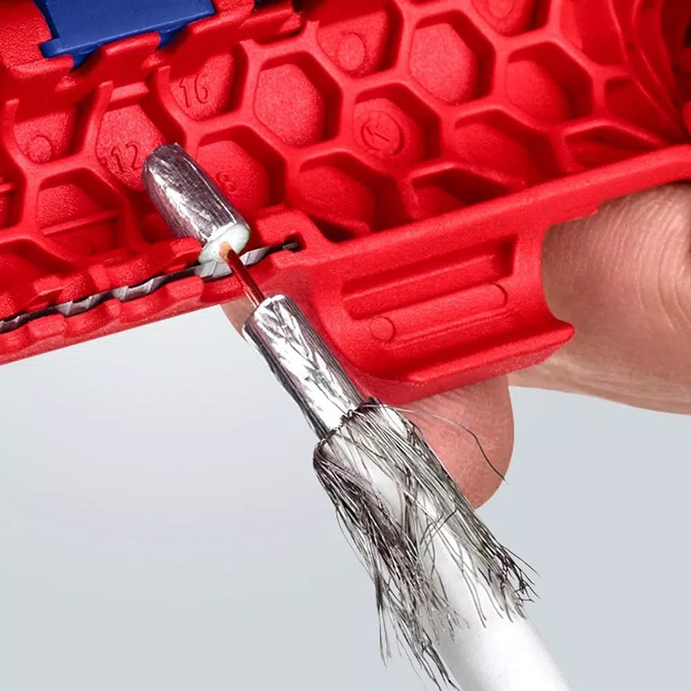 KNIPEX ErgoStrip Universal Wire Stripper, Cutter and Dismantling Tool for Metric Wires