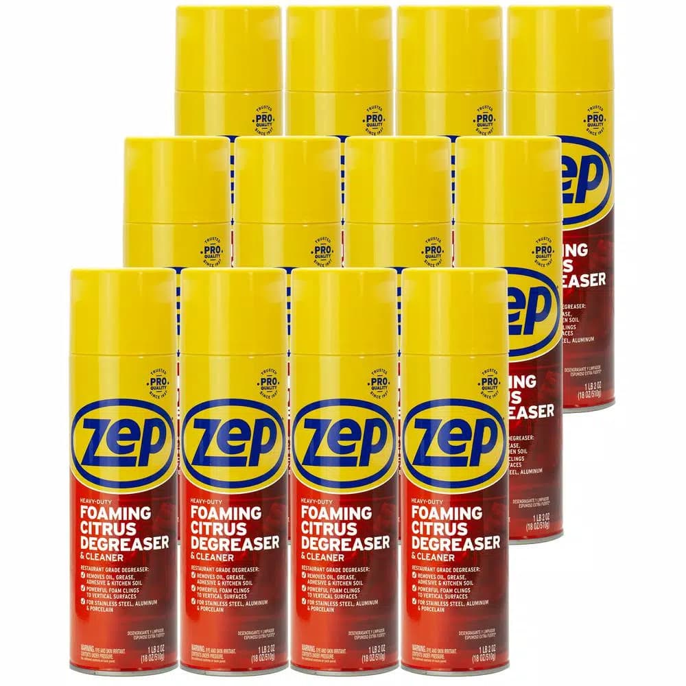 ZEP Heavy-Duty Foaming Degreaser, 18 oz. (Case of 12)