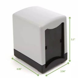 Mind Reader Black 7 in. Interfold Tabletop Napkin Dispenser, 2-Pack thumbnail 6