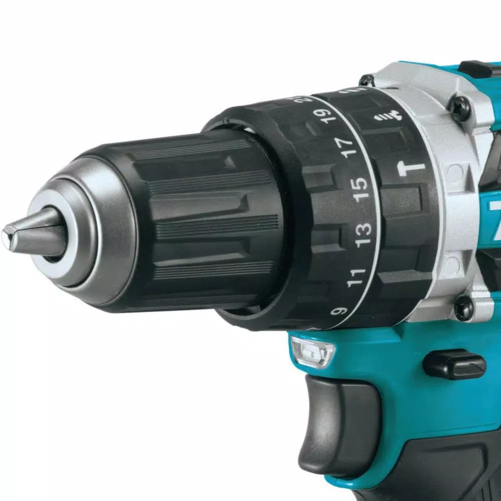Makita 18V LXT Brushless Cordless Tool Combo Kit: Impact Driver, Hammer Driver-Drill, Recipro Saw & Battery Starter Pack
