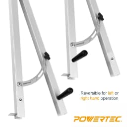 POWERTEC 24-Inch Aluminum Table Saw Taper Jig with Laser Etched Scale thumbnail 3