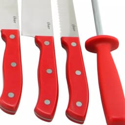 Oster Evansville 14-Piece Stainless Steel Knife Set with Rubberwood Block thumbnail 2