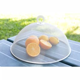 Unbranded Round Mesh Collapsible Food Plate Cover - Galvanized Steel Mesh Food Tent thumbnail 3