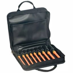 Klein Tools 9-Piece Insulated Nut Driver Set with Cushion Grip Handles and Nylon Case thumbnail 1