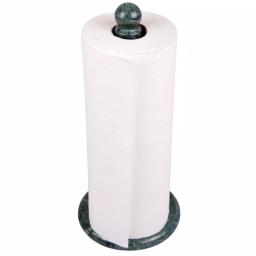 Creative Home Natural Green Marble Paper Towel Holder - 12.5 in. Heavyweight Kitchen Towel Dispenser thumbnail 2