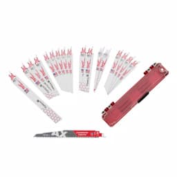 Milwaukee SAWZALL 18-Piece Reciprocating Saw Blade Set with AX Carbide Teeth Blade thumbnail 1