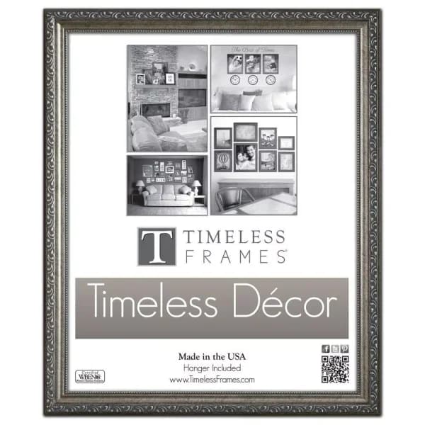 Timeless Frames Carrington 16 x 20 in. Pewter Wood Picture Frame