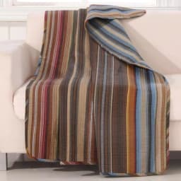 Greenland Home Fashions Durango Multi Color Quilted Cotton Throw Blanket, Southwestern Farmhouse Style thumbnail 1