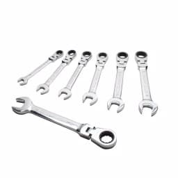 DEWALT DWMT74196 Metric Ratcheting Flex Head Combination Wrench Set, 7-Piece thumbnail 5