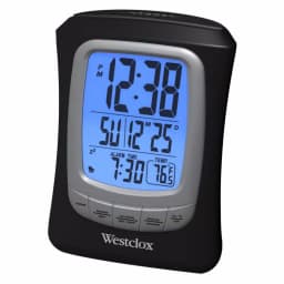 Westclox Black Digital Travel Alarm Clock with Blue Backlight and Nap Alarm thumbnail 2