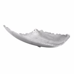 CosmoLiving by Cosmopolitan Modern Reflections 16 in. Silver Aluminum Free-Form Bowled Decorative Tray thumbnail 2
