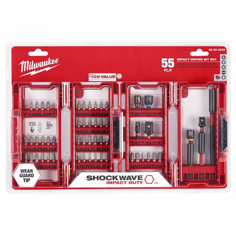 Milwaukee SHOCKWAVE 55-Piece Impact Duty Driver Bit Set