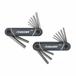 Husky 17-Piece SAE and Metric Folding Hex Key Set thumbnail 1