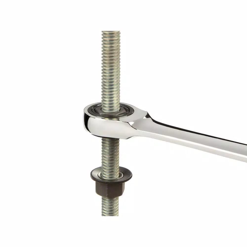 TEKTON 1 in. Ratcheting Combination Wrench, 72-Tooth, 6-Point Box End