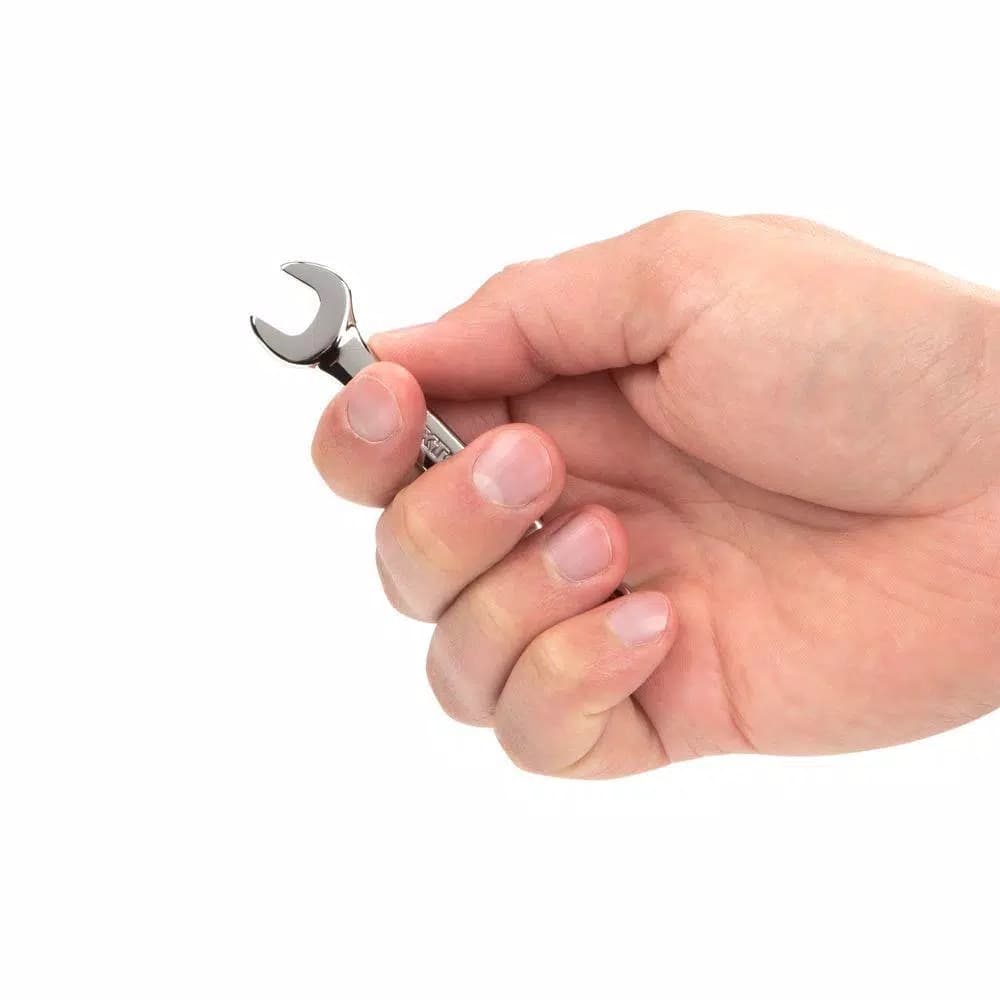 TEKTON 5/16 in. Stubby Combination Wrench, Chrome Vanadium Steel