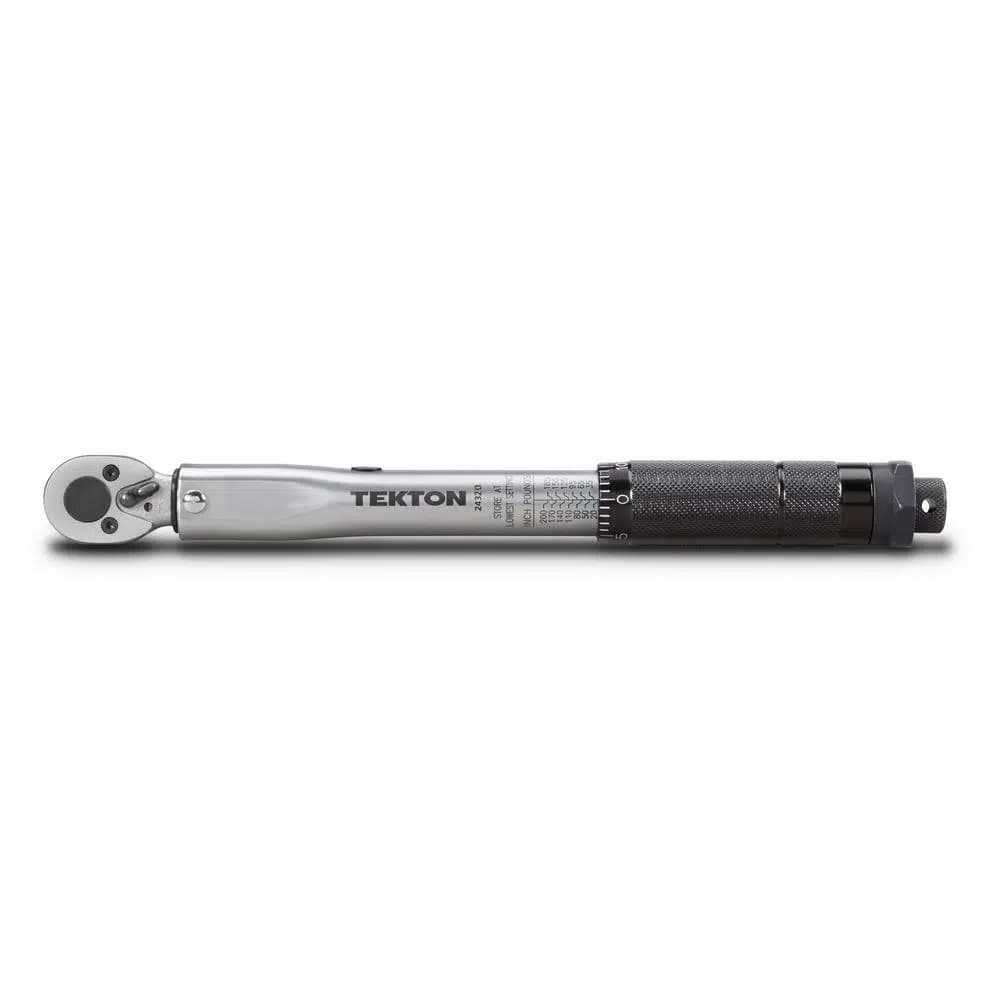TEKTON 1/4 in. Drive Click Torque Wrench, 20-200 in.-lb.
