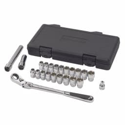 GEARWRENCH 3/8 in. Drive Gear Ratchet and Socket Set, 23-Piece Pass-Through System thumbnail 5