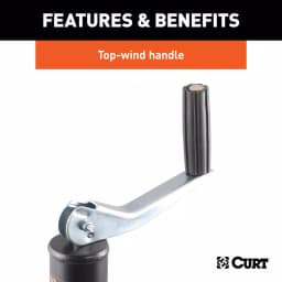 CURT A-Frame Trailer Jack with Top Handle, 5,000 lbs. Capacity, 14 in. Travel thumbnail 6