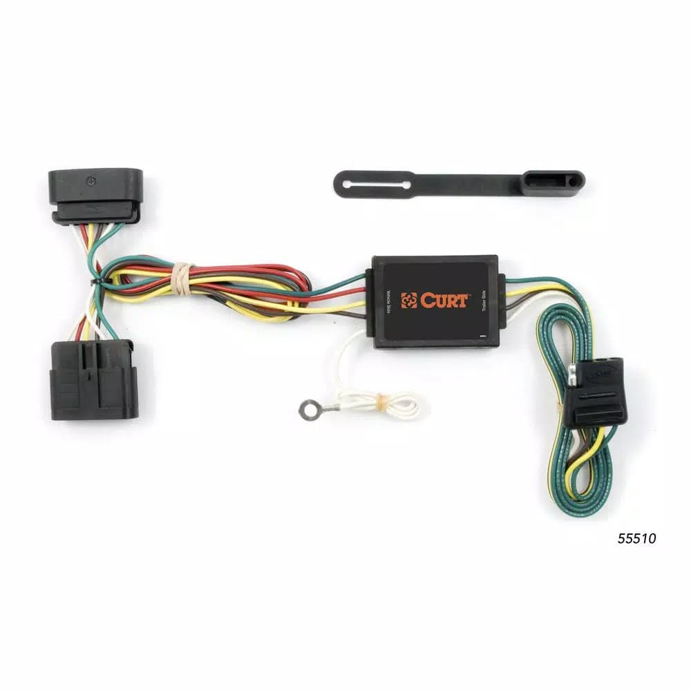 CURT Custom Vehicle-to-Trailer Wiring Harness, 4-Way Flat for GMC Canyon, Chevrolet Colorado & Isuzu I-Series