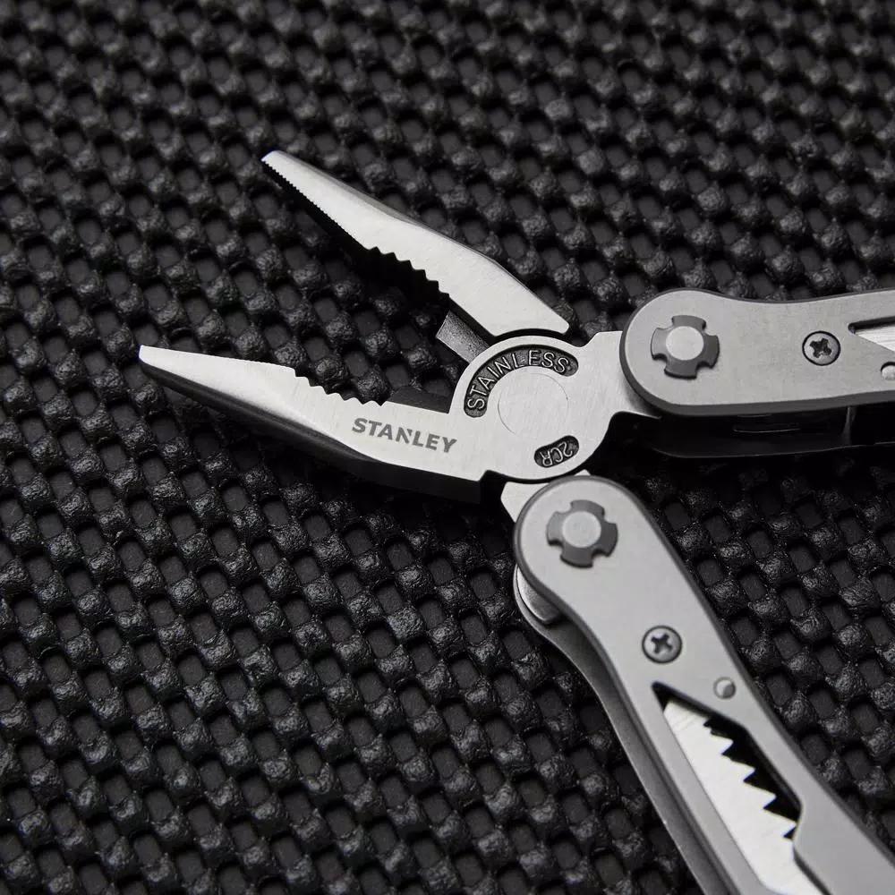 Stanley 12-in-1 Multi-Tool with Nylon Holster, Stainless Steel Hand Tool